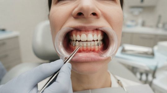 Ortodontik tedavi sonrası pekiştirme telinin ağız içinde kontrol edilmesi