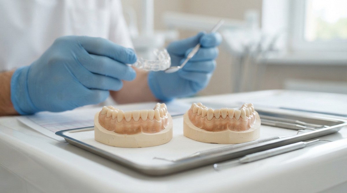 Ortodonti kliniğinde alçı modeller üzerinde pekiştirme plağının değerlendirilmesi